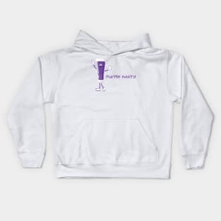 Purple nasty pint Kids Hoodie